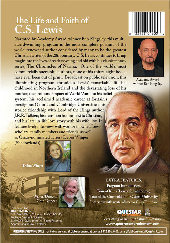 the life & faith of c.s. lewis - Back Panel - DVD