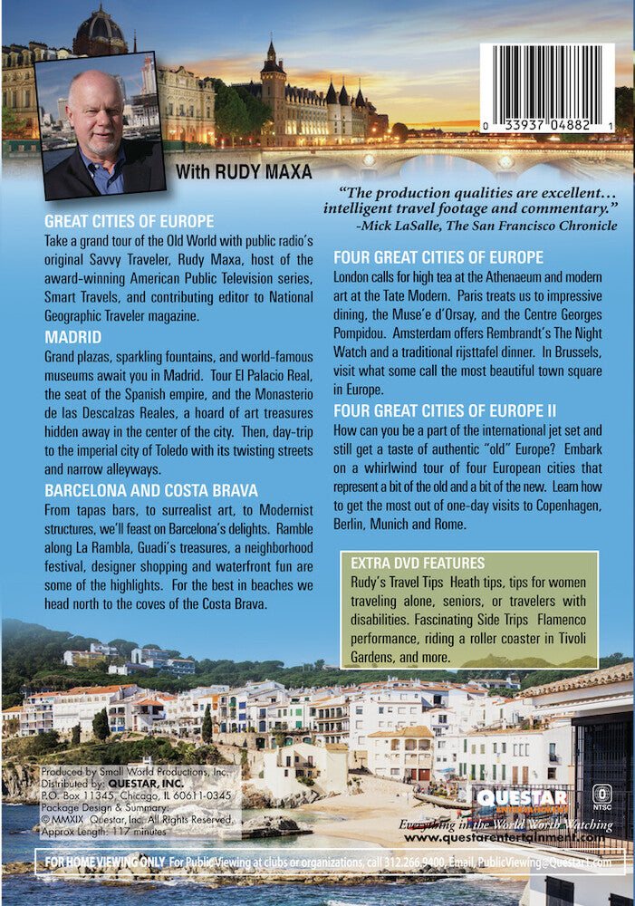 10 great cities of europe - Back Panel - DVD