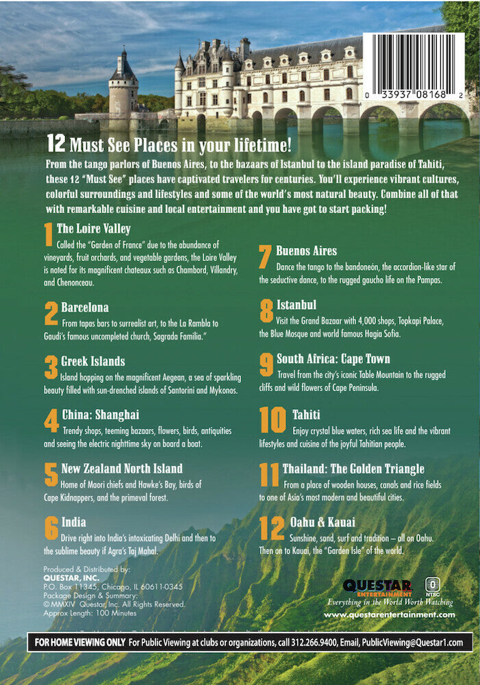 12 best trips - Back Panel - DVD