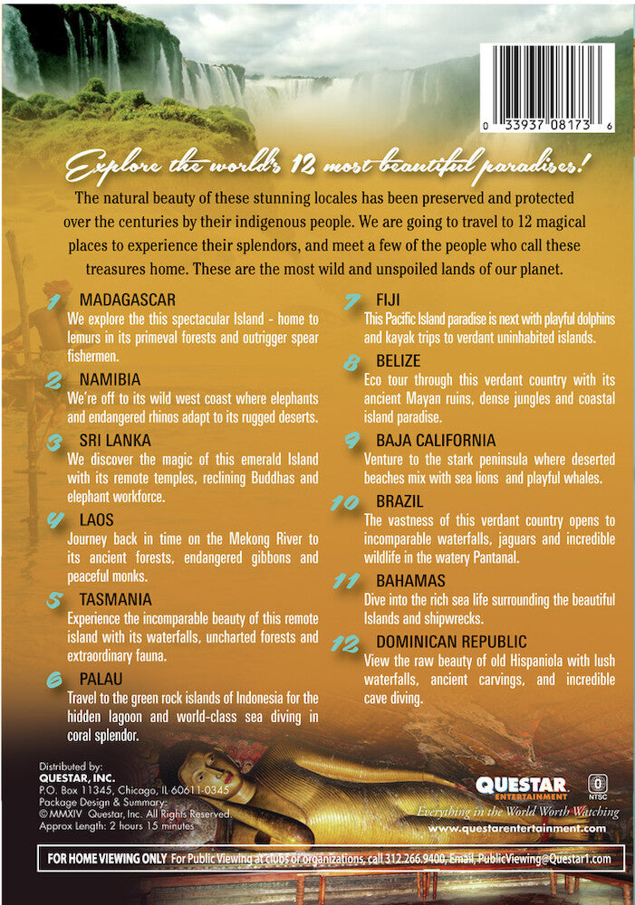 12 exotic destinations - Back Panel - DVD