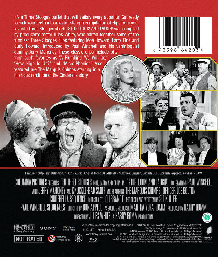 stop! look! and laugh! - Back Panel - Blu-ray