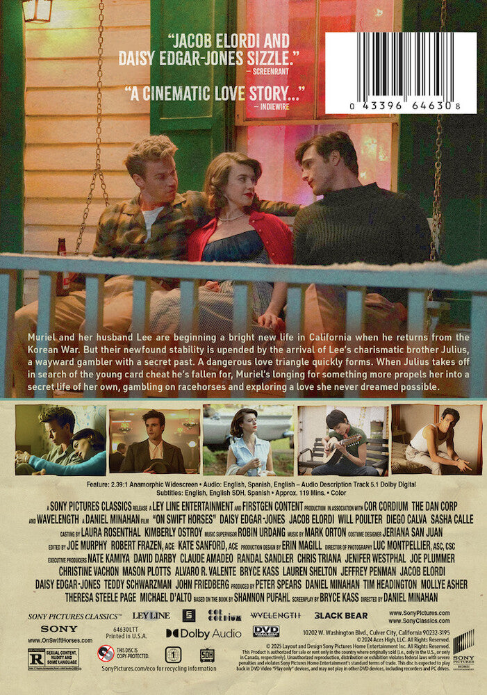 on swift horses - Back Panel - DVD