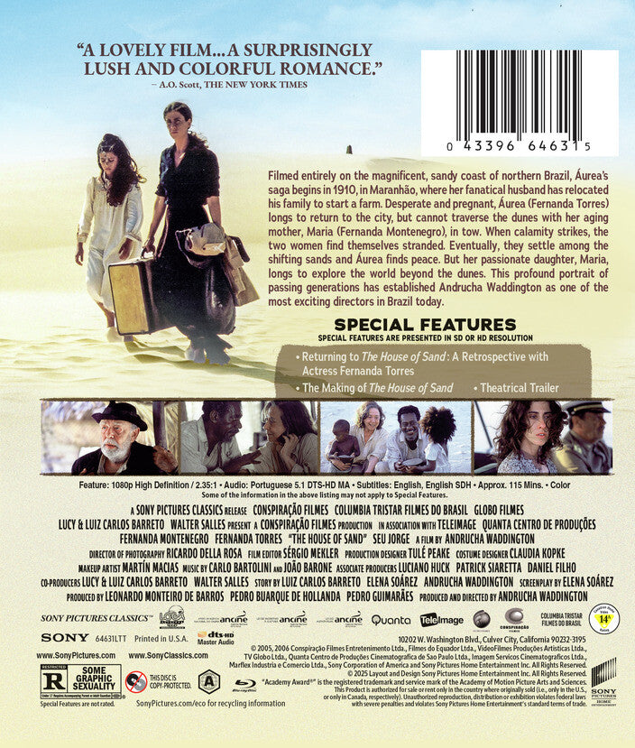 the house of sand - Back Panel - Blu-ray