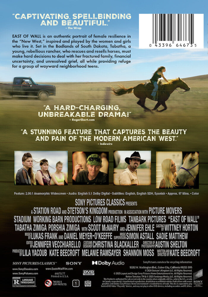 east of wall - Back Panel - DVD