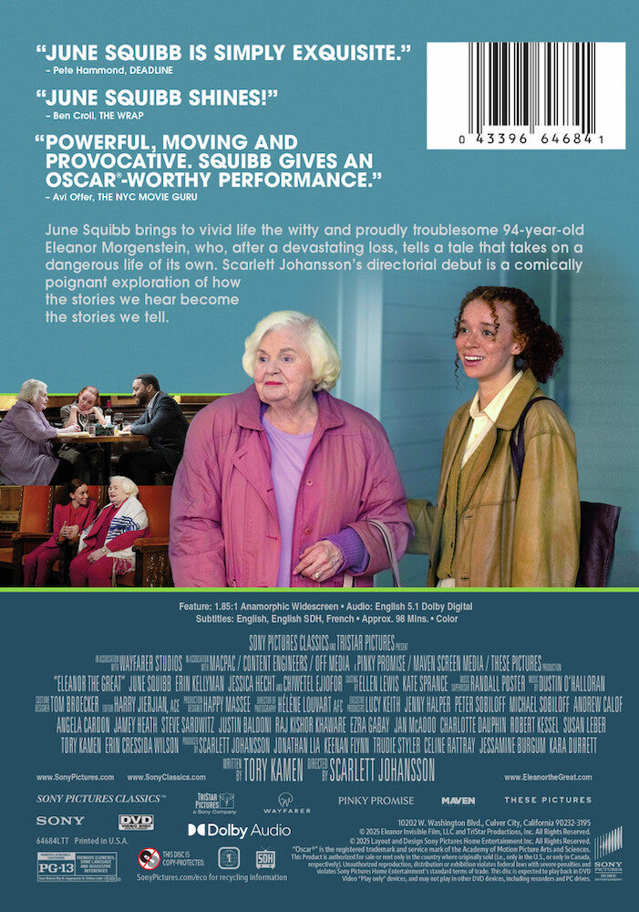 eleanor the great - Back Panel - DVD