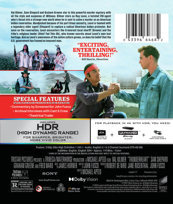 Thunderheart - Back Panel - 