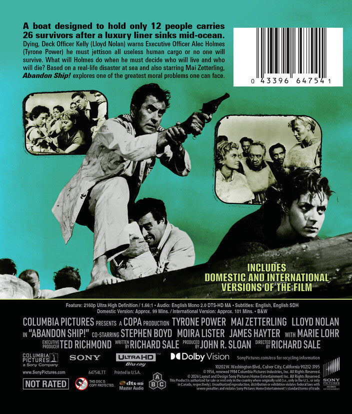 Abandon Ship! [4K UHD + Digital Insert] - Back Panel - 