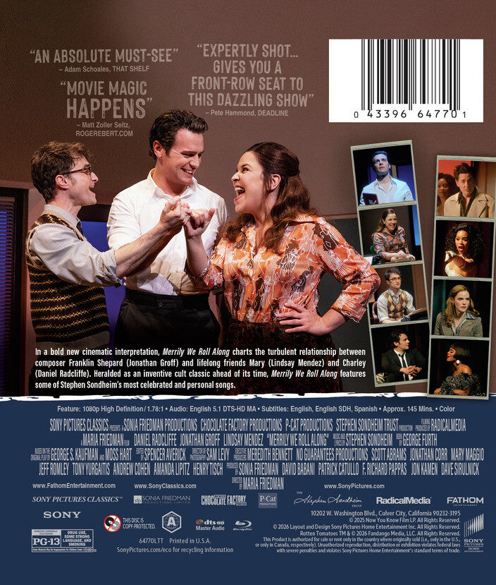 Merrily We Roll Along - Back Panel - 