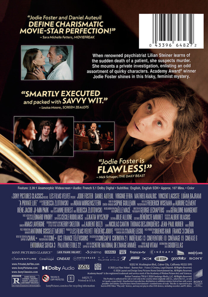 A Private Life - Back Panel - 