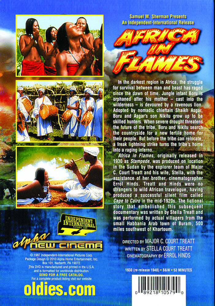 africa in flames - Back Panel - DVD