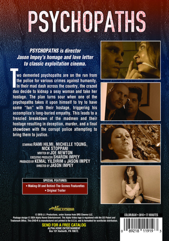 psychopaths - Back Panel - DVD