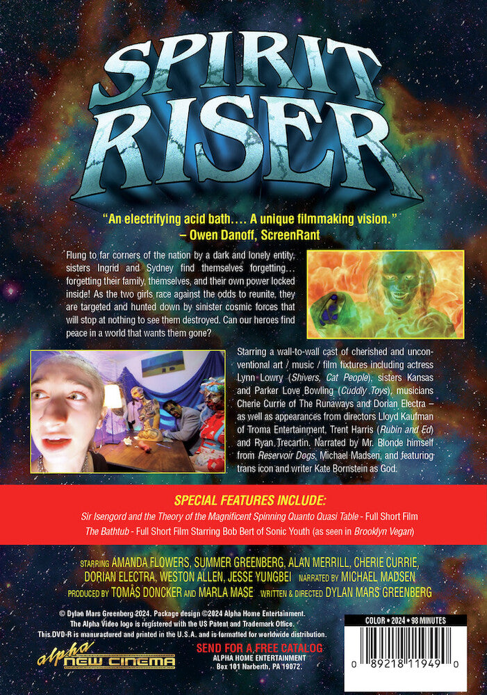 spirit riser - Back Panel - DVD