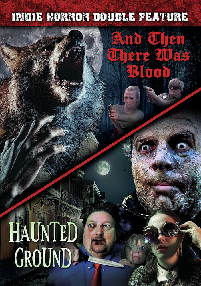 indie horror double feature: and then there was blood (2017)/haunted ground (2023) - DVD