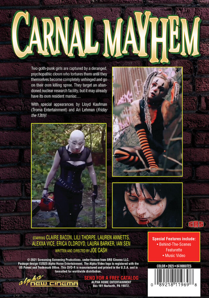 Carnal Mayhem - Back Panel - 