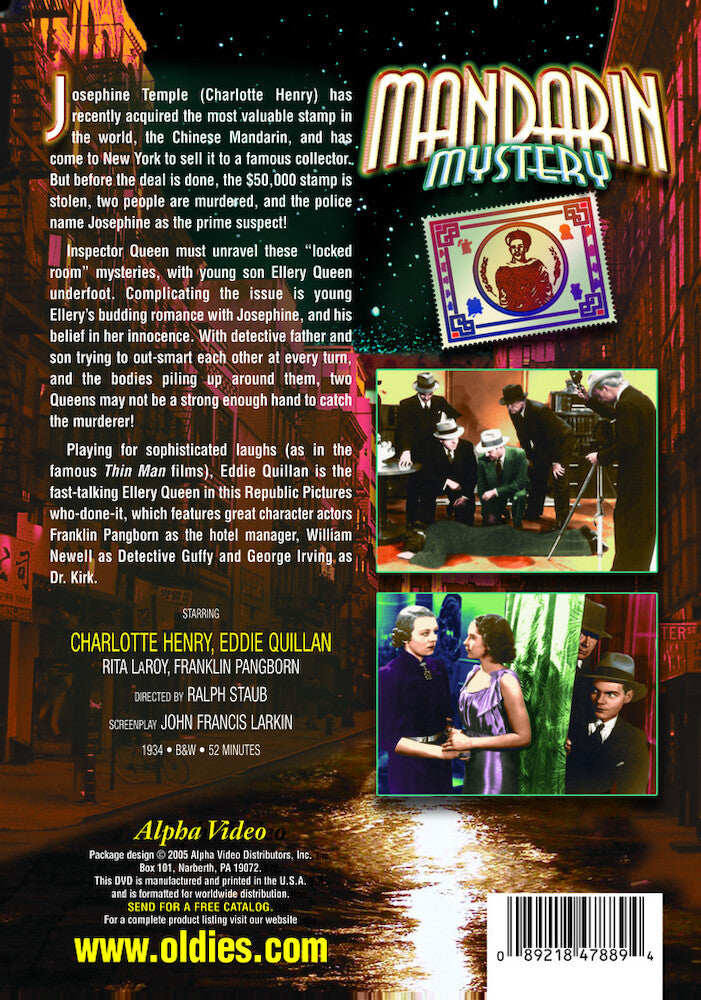 Mandarin Mystery - Back Panel - 