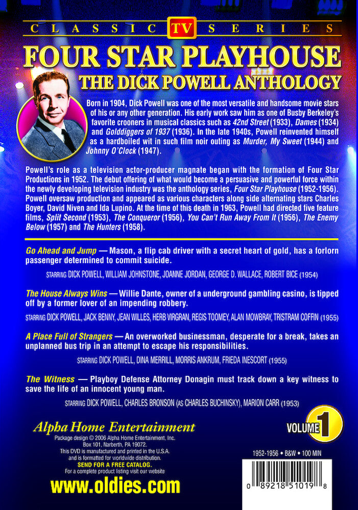 Four Star Playhouse - Volume 1 - Back Panel - 