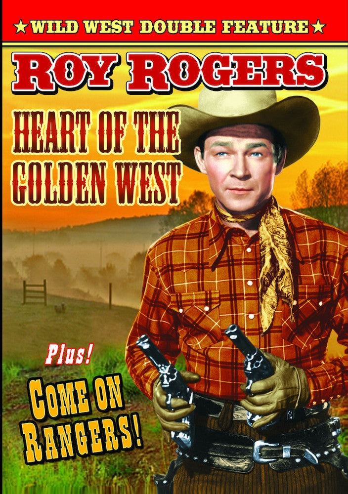 Roy Rogers Double Feature: Heart of The Golden West (1942) / Come On Rangers (1938) - 