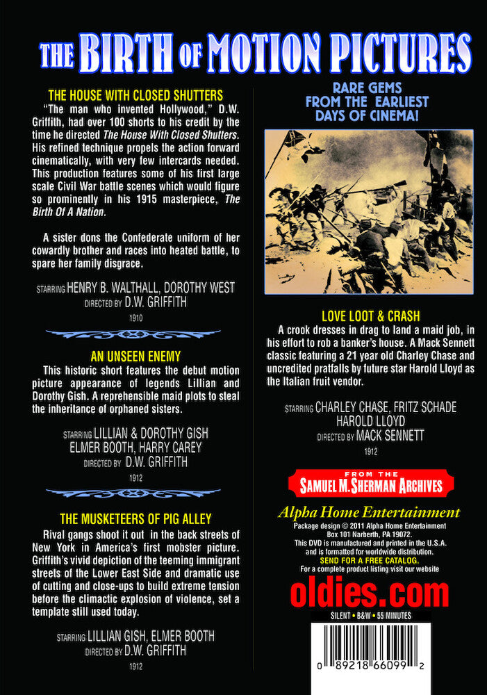 The Birth Of Motion Pictures - Back Panel - 