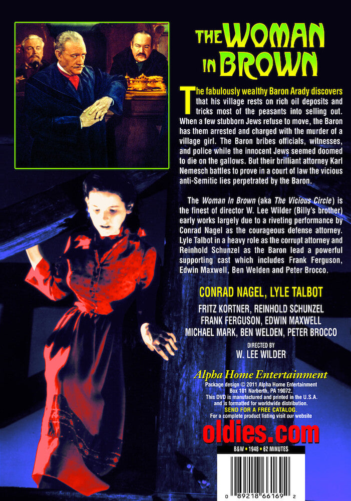 The Woman In Brown - Back Panel - 