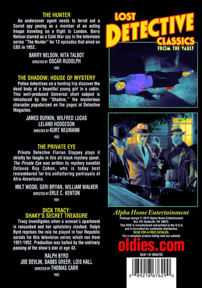 Lost Detective Classics from the Vault - Back Panel - 