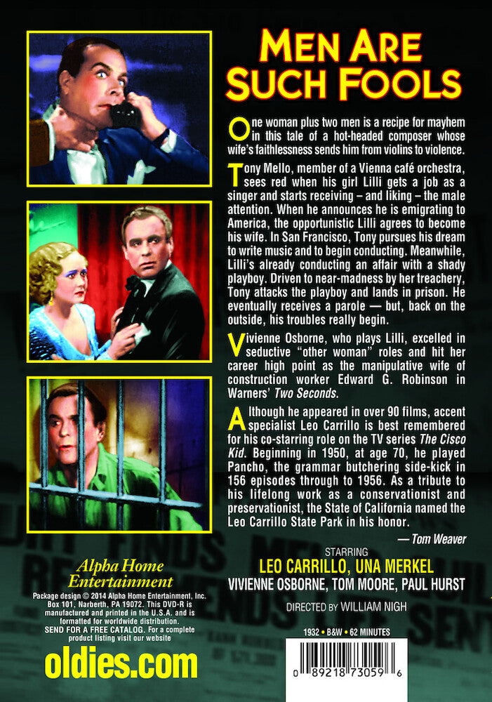 Men Are Such Fools - Back Panel - 