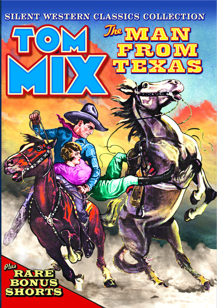 Tom Mix - Silent Western Classics Collection - The Man From Texas / Plus Bonus Shorts - 
