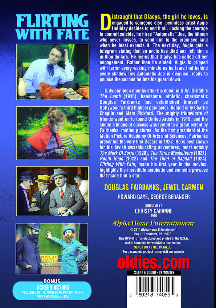 Flirting With Fate (silent) - Back Panel - 