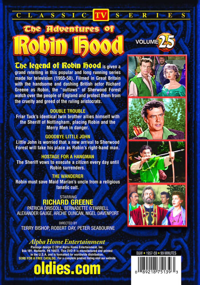 Adventures Of Robin Hood Volume 25 - Back Panel - 