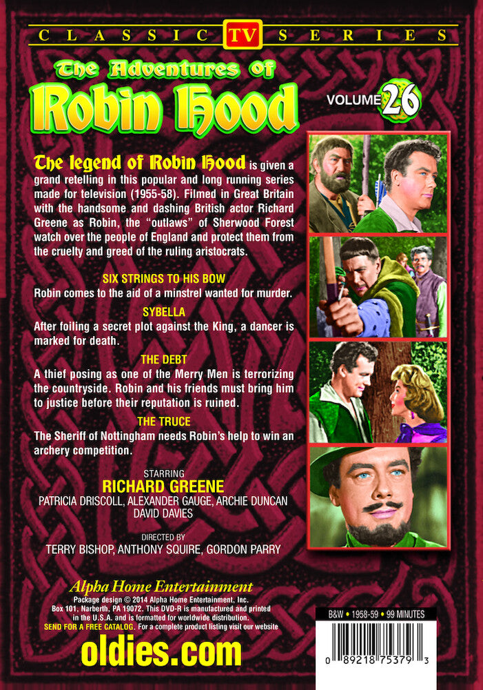Adventures Of Robin Hood Volume 26 - Back Panel - 