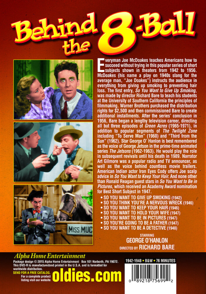 Behind the 8-Ball, Volume 1: Comedy Classics Collection - Back Panel - 
