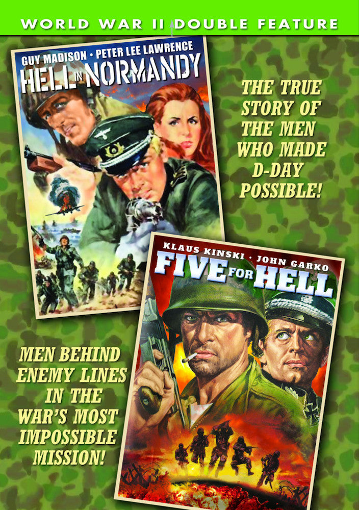 War Double Feature: Hell in Normandy (1968) / Five for Hell (1969) - 