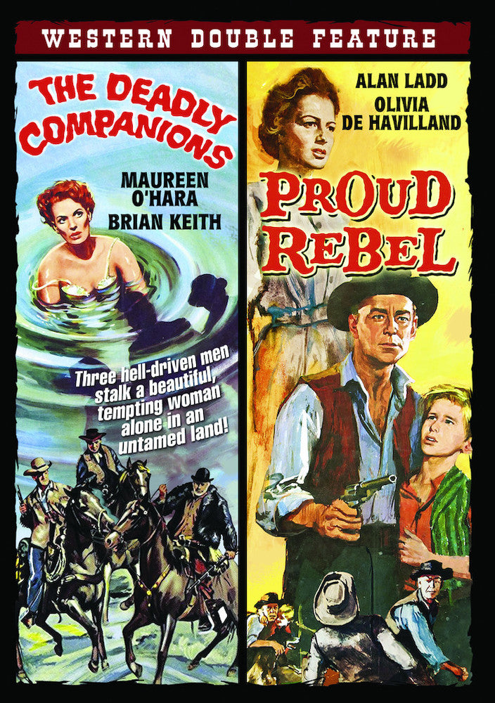 Western Double Feature: The Deadly Companions (1961) / The Proud Rebel (1958) - 