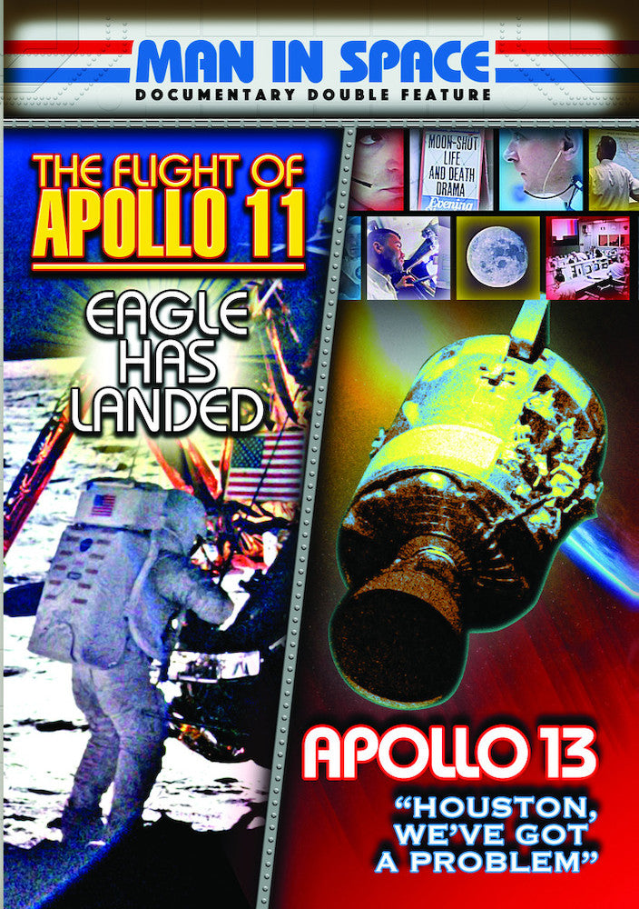 Man in Space Documentary Double Feature Double Feature: The Flight of Apollo 11: Eagle Has Landed (1969)/Apollo 13: Houston, We've Got a Problem (1972) - 