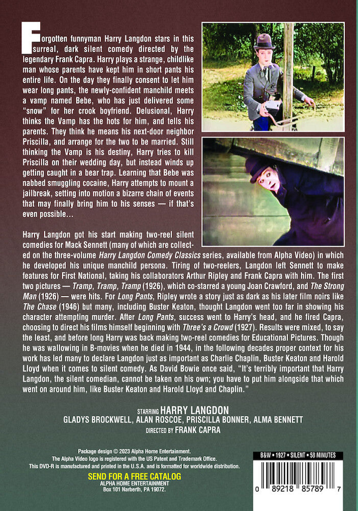 long pants (silent) - Back Panel - DVD