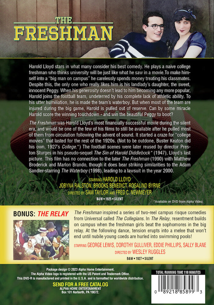 the freshman - Back Panel - DVD