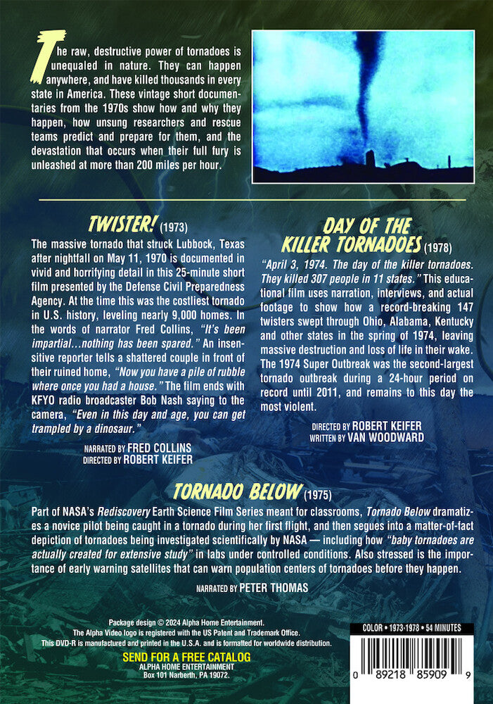 tornadoes! - Back Panel - DVD