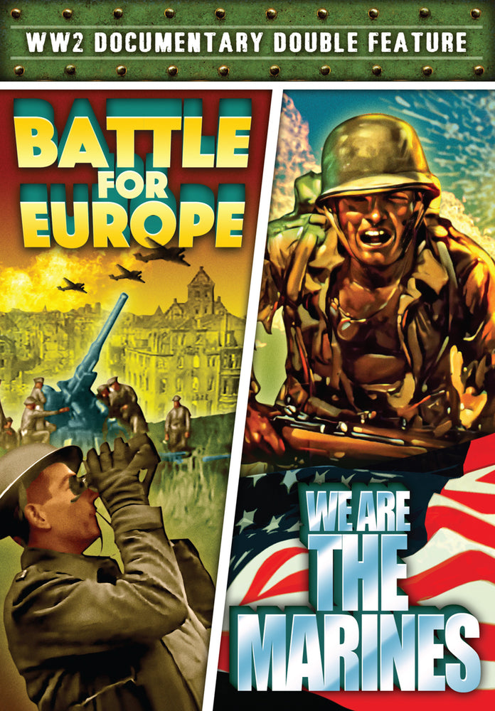 World War II Documentary Double Feature: Battle for Europe (1949)/We Are the Marines (1942) - 