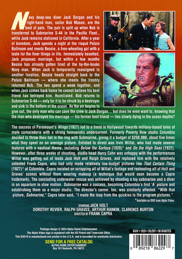 submarine (silent) - Back Panel - DVD