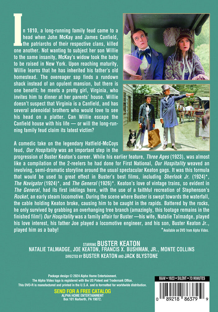 our hospitality (silent) - Back Panel - DVD