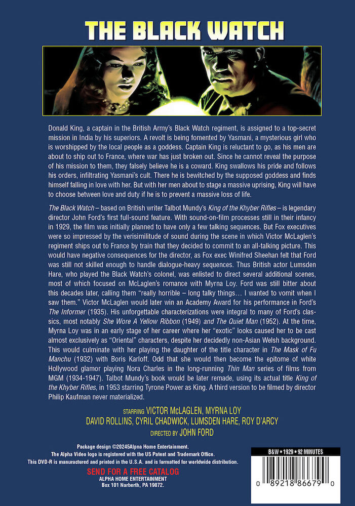 the black watch - Back Panel - DVD