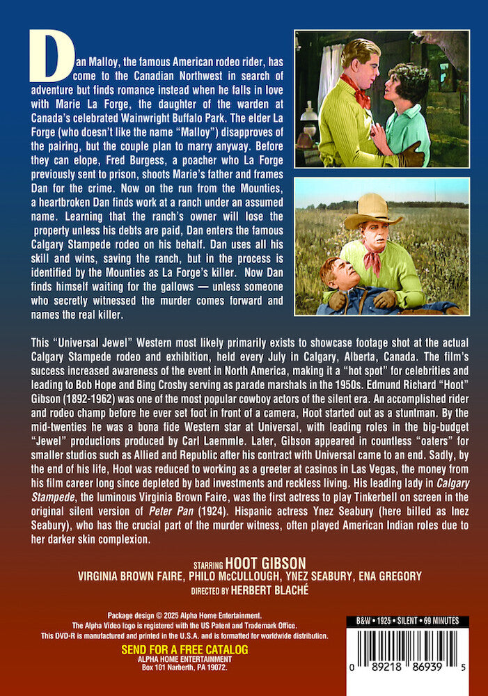 The Calgary Stampede (Silent) - Back Panel - 