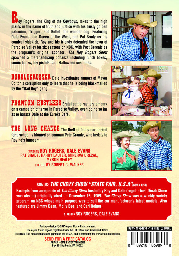 roy rogers with dale evans - volume 23 - Back Panel - DVD