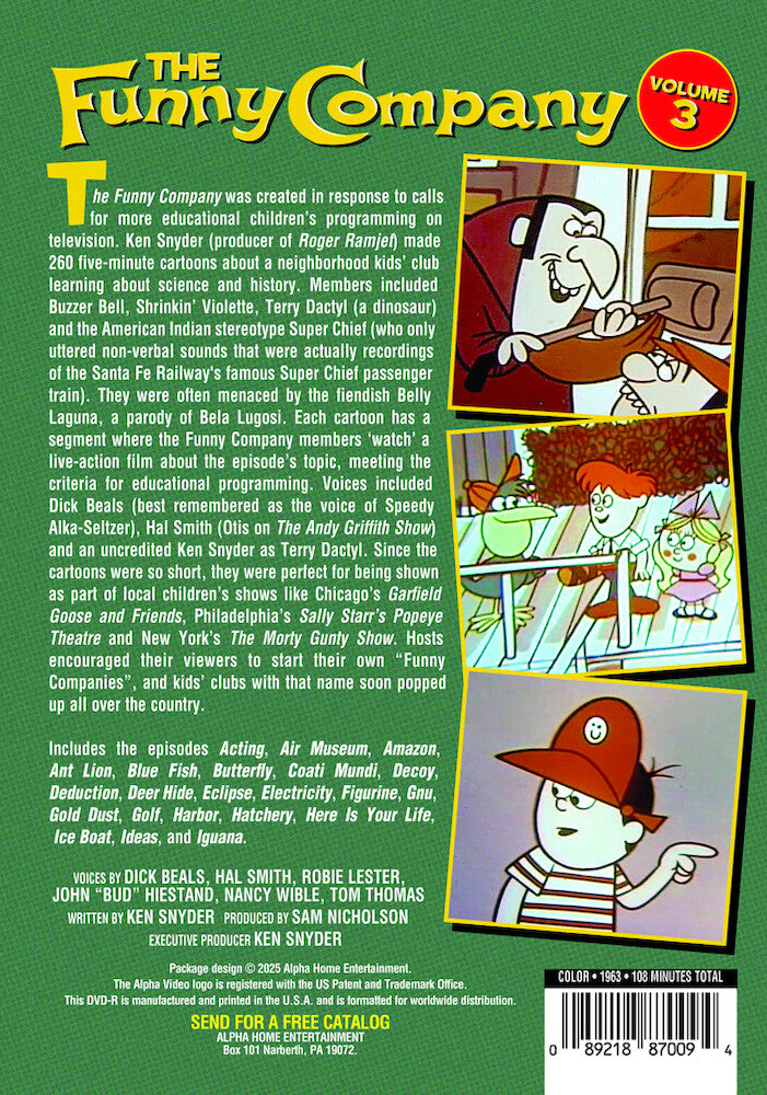 The Funny Company, Vol. 3 (Lost Cartoon Classics) - Back Panel - 