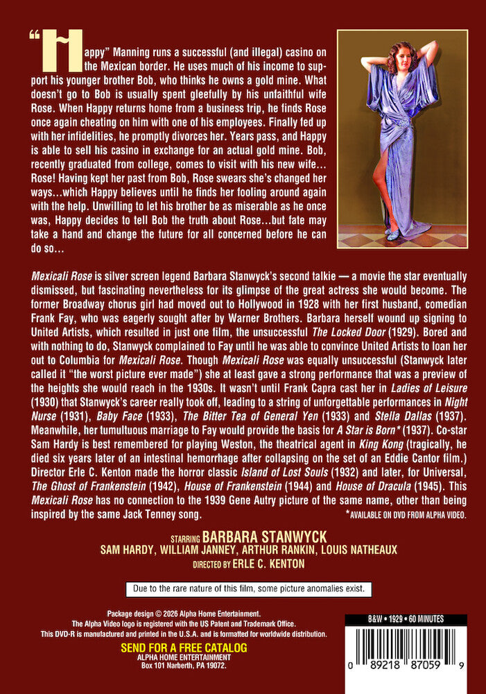 Mexicali Rose - Back Panel - 