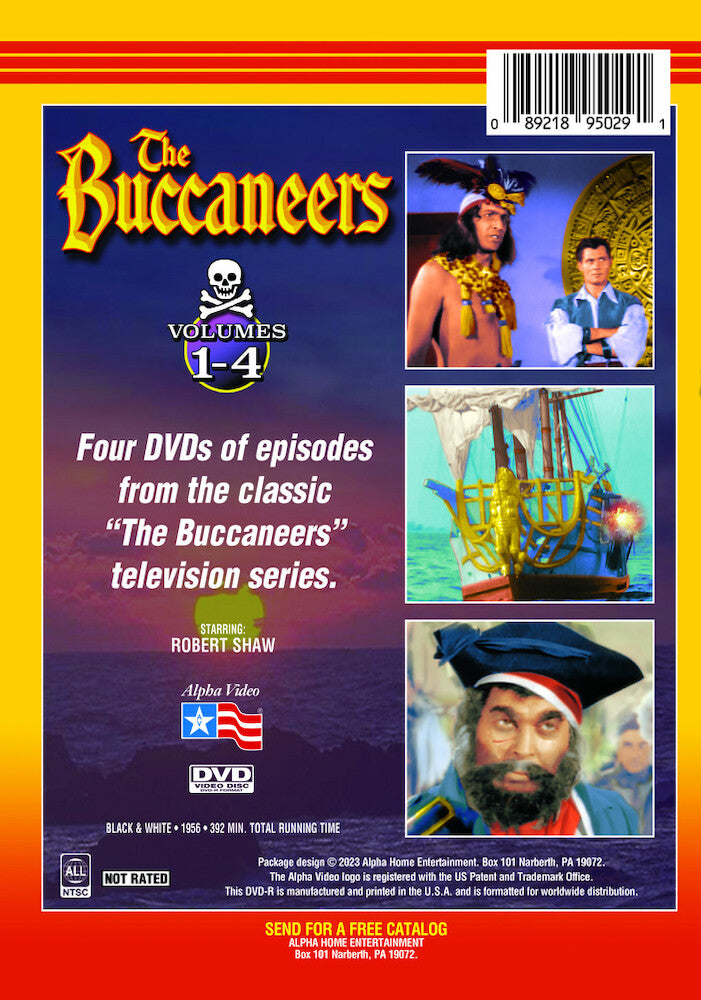 the buccaneers - volumes 1-4 - Back Panel - DVD