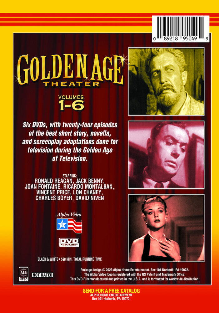 golden age theater - volumes 1-6 - Back Panel - DVD