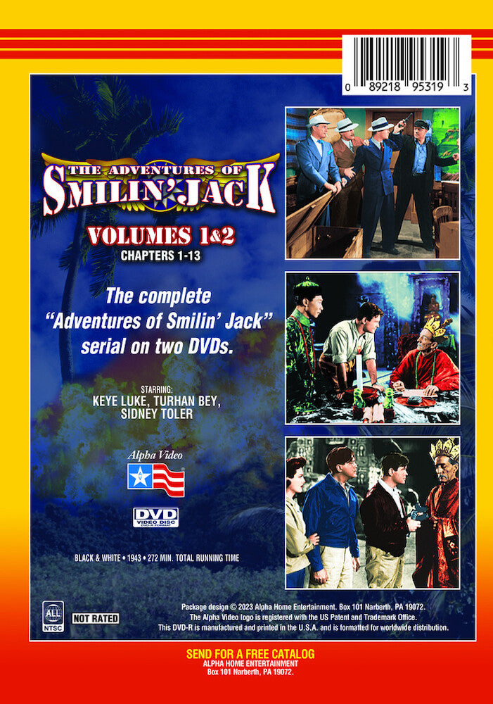 adventures of smilin' jack - Back Panel - DVD