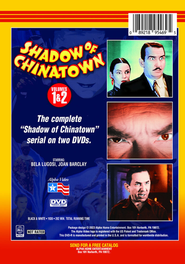 shadow of chinatown - Back Panel - DVD