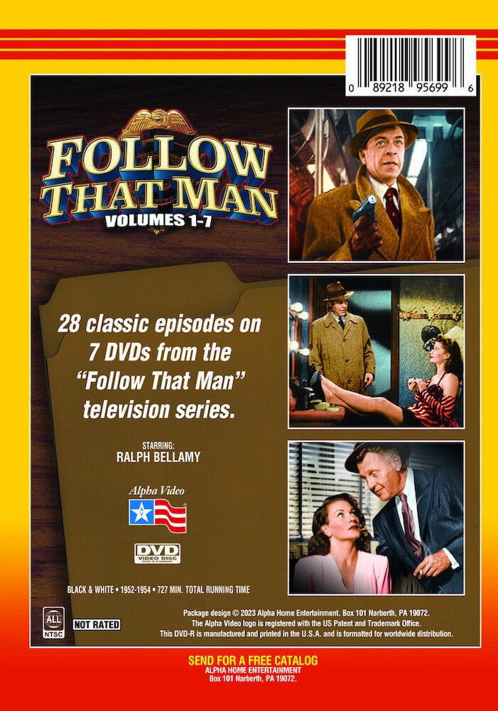 follow that man (aka man against crime) - volumes 1-7 - Back Panel - DVD