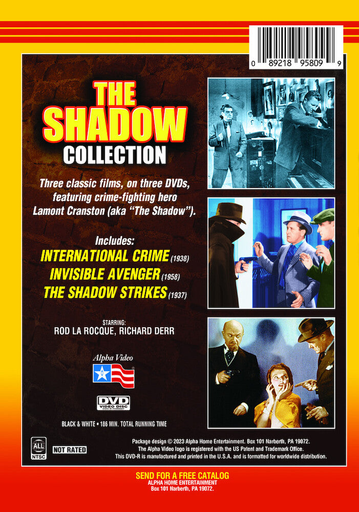 the shadow collection - Back Panel - DVD